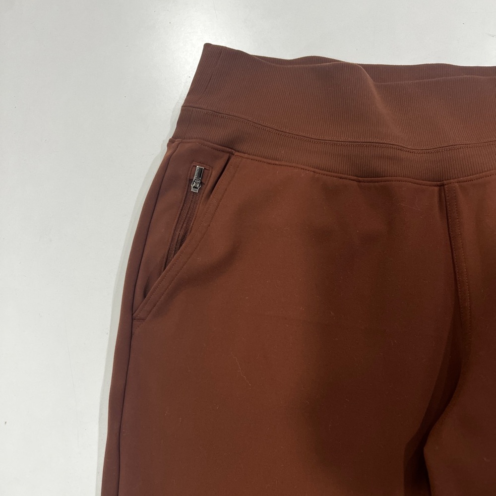 Athleta Venice Wide-Leg High-Rise Brown Pull-On Pants, size Large - Picture 5 of 7